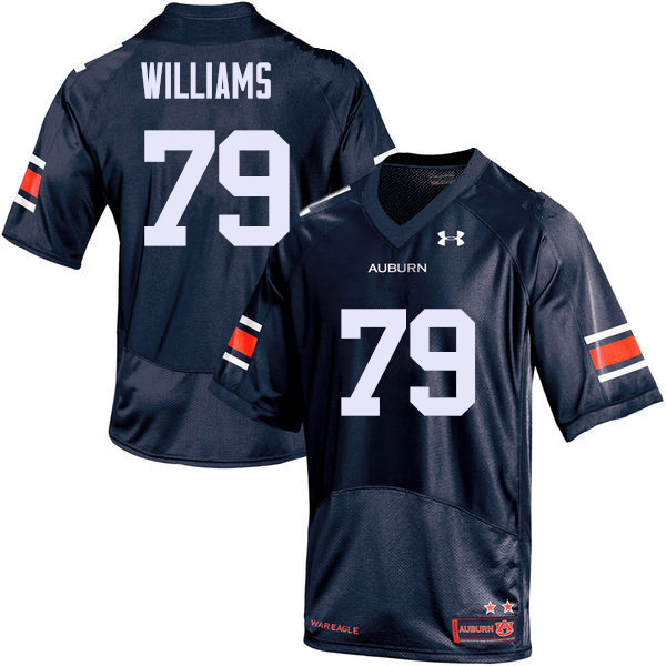 Men's Auburn Tigers #79 Andrew Williams Navy College Stitched Football Jersey